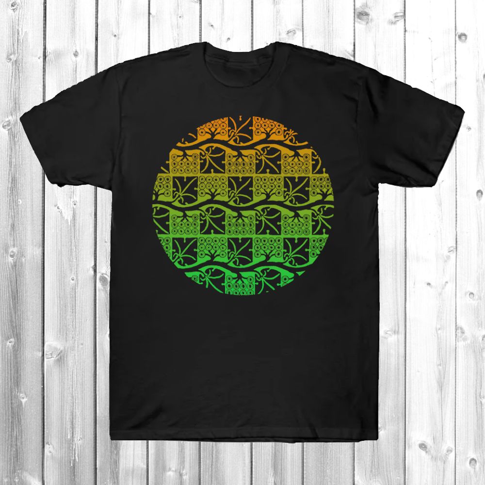 Green Gold Vintage Grapevine Pattern TeePublic Pixel Art Creatings